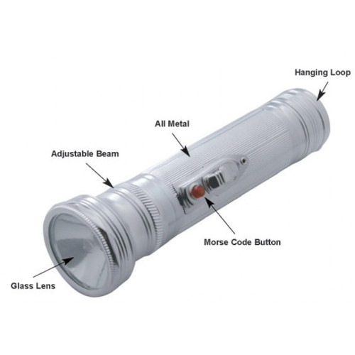 Vintage Style LED Chrome Car Truck Flashlight With Steering Column